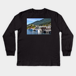 Nouvelle Zélande - Queenstown, Lac Wakatipu Kids Long Sleeve T-Shirt